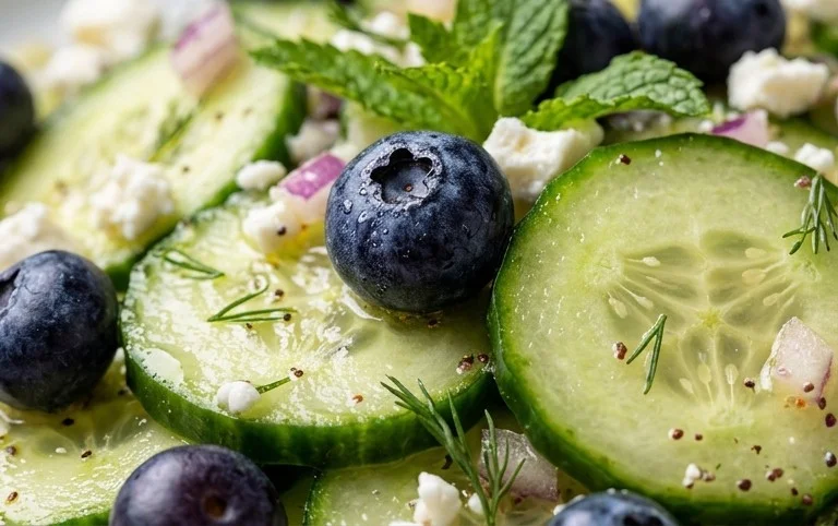 Cucumber Blueberry Salad