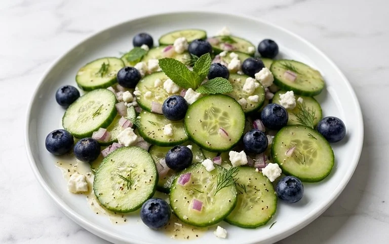 Cucumber Blueberry Salad