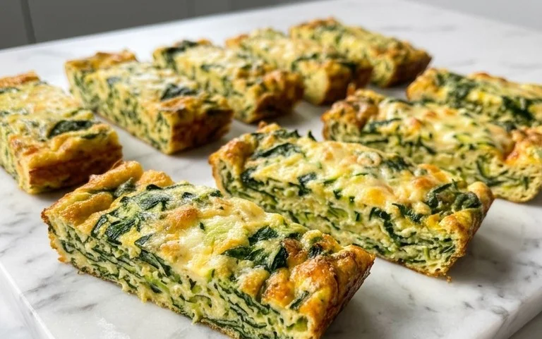 Baked Spinach Zucchini Frittata Fingers {Baby-Friendly}