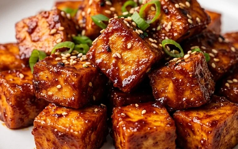 Crispy Gochujang Korean Tofu