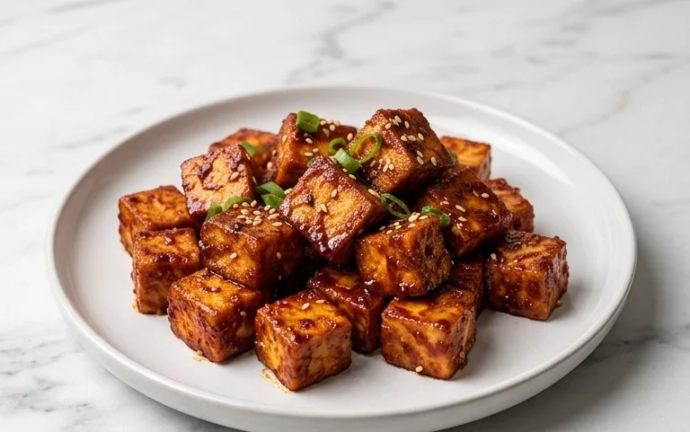 Crispy Gochujang Korean Tofu