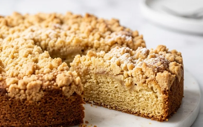 Kleiner Stachelnon-alcoholic beer- Streuselkuchen