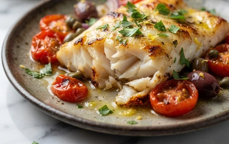 Easy Mediterranean Baked Fish Recipe - Flavorful & Quick