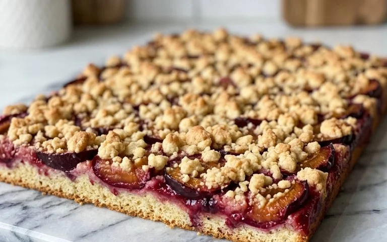 Saftiger Pflaumenkuchen vom Blech mit Streuseln von floweroma4