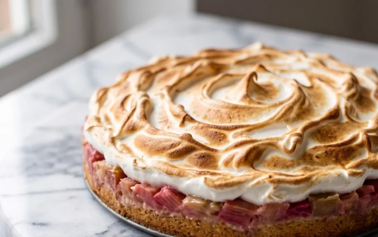 Rhabarber-Baiserkuchen