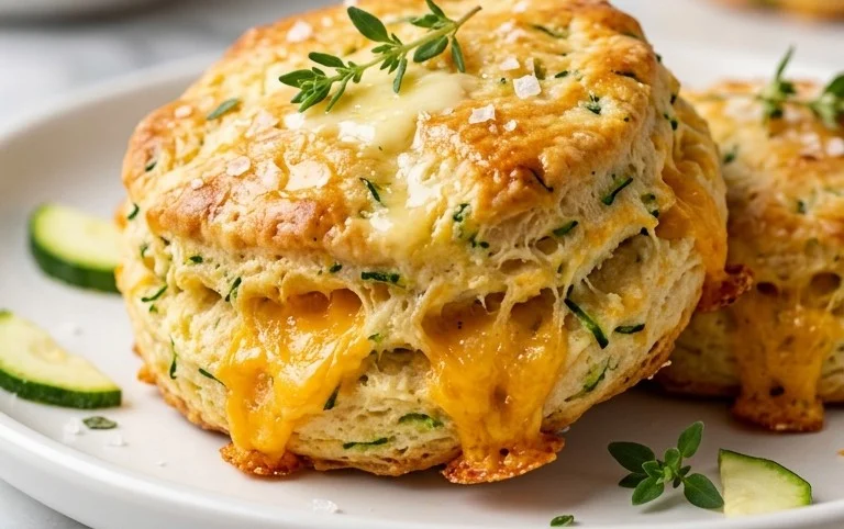 Zucchini Cheddar Biscuits