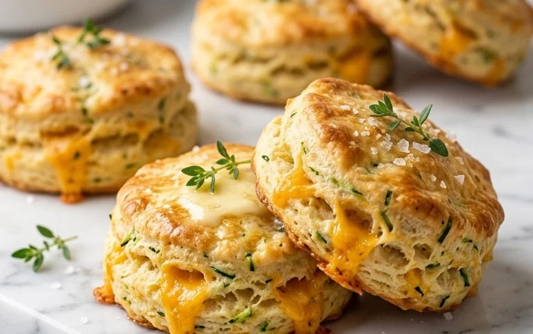 Zucchini Cheddar Biscuits
