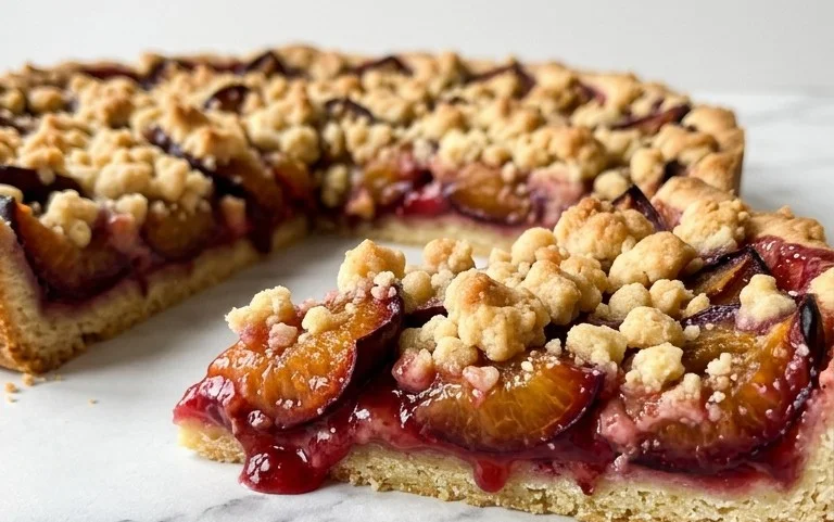 Pflaumenkuchen mit Streuseln