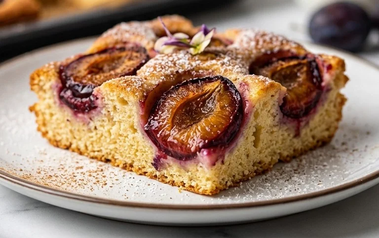 Zwetschgenkuchen mit Quark-Öl-Teig vom Blech