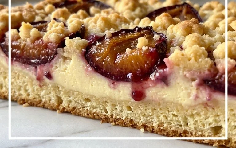 Zwetschgenkuchen mit Quark und Streuseln: Hallo Spätsommer