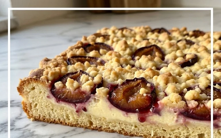 Zwetschgenkuchen mit Quark und Streuseln: Hallo Spätsommer